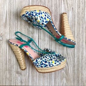 Betsy Johnson Strappy Espadrille Heels